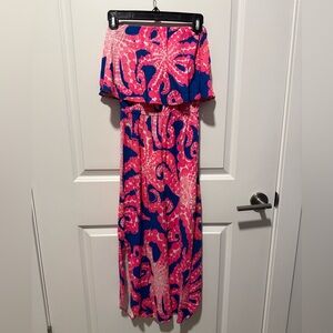 Lilly Pulitzer strapless cotton dress size XXS